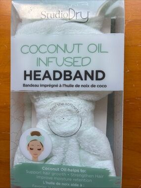 Coconut Oil Infused Headband - White